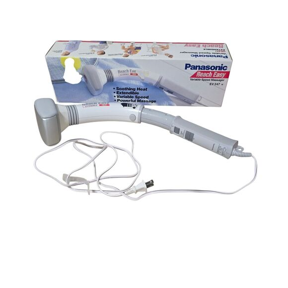 Panasonic Reach Easy EV247 Panabrator Massager Extendible W/ Heat Variable Speed - Picture 1 of 13